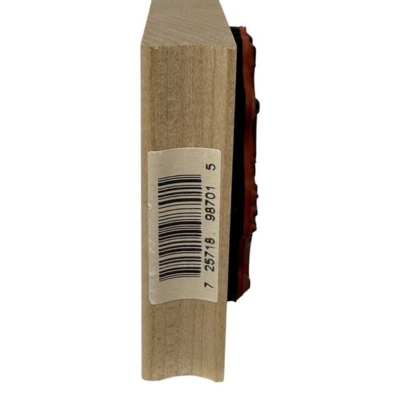 Spider Web Rubber Wood Stamp Halloween Craft 3in Square USA Inkadinkado 98701-O - Picture 3 of 7